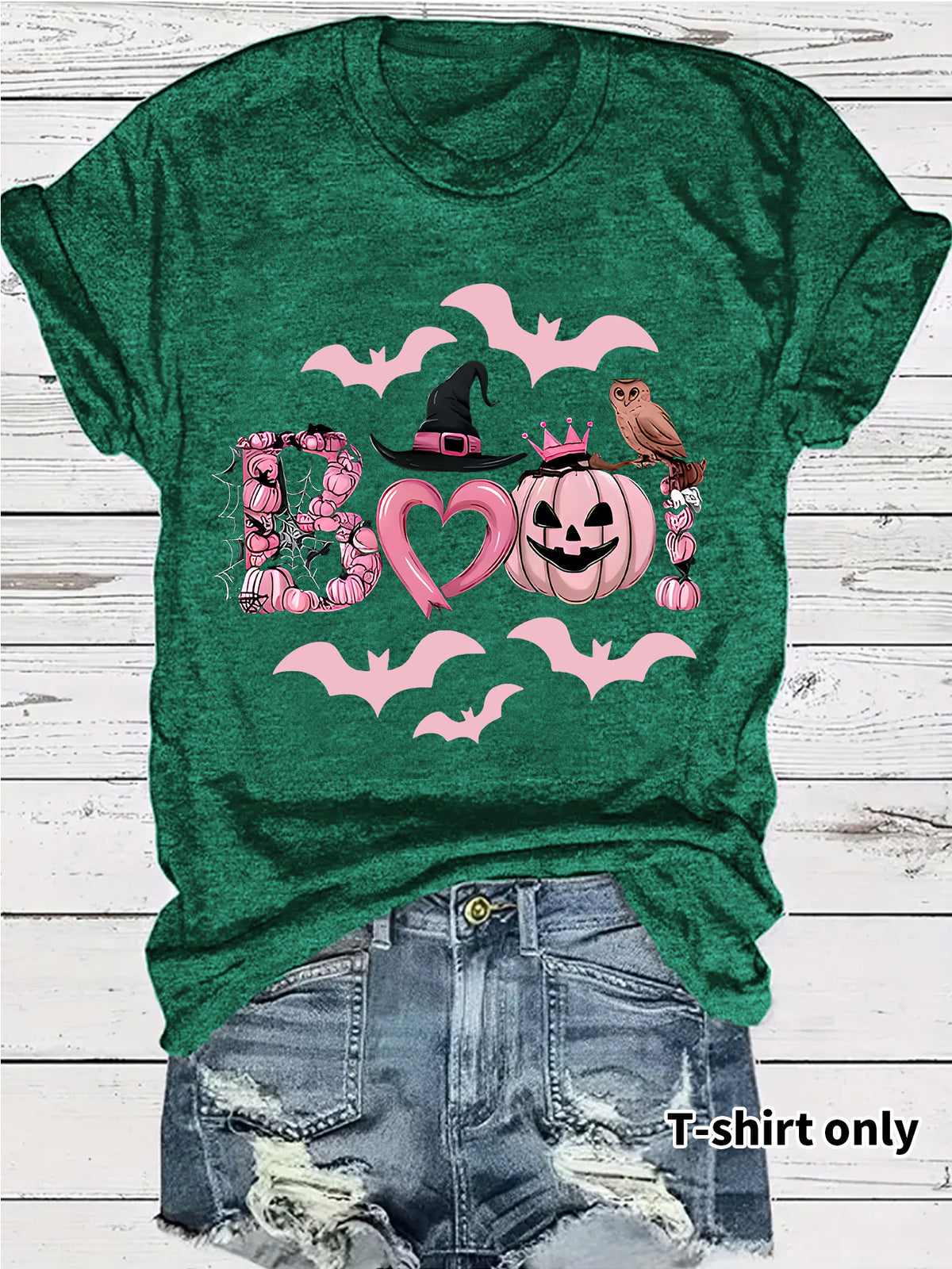 Halloween Graphic Print T-Shirt – Streetwear Style, Short Sleeve, Sizes S–XXL