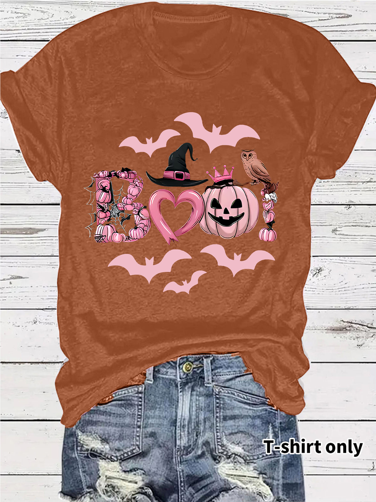 Halloween Graphic Print T-Shirt – Streetwear Style, Short Sleeve, Sizes S–XXL