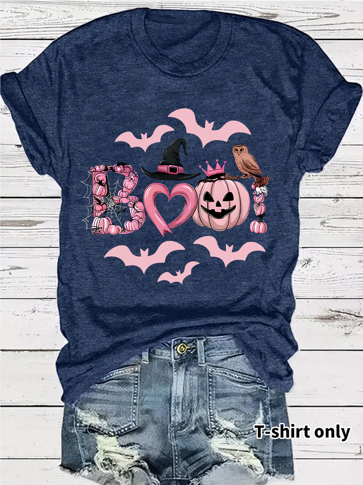 Halloween Graphic Print T-Shirt – Streetwear Style, Short Sleeve, Sizes S–XXL