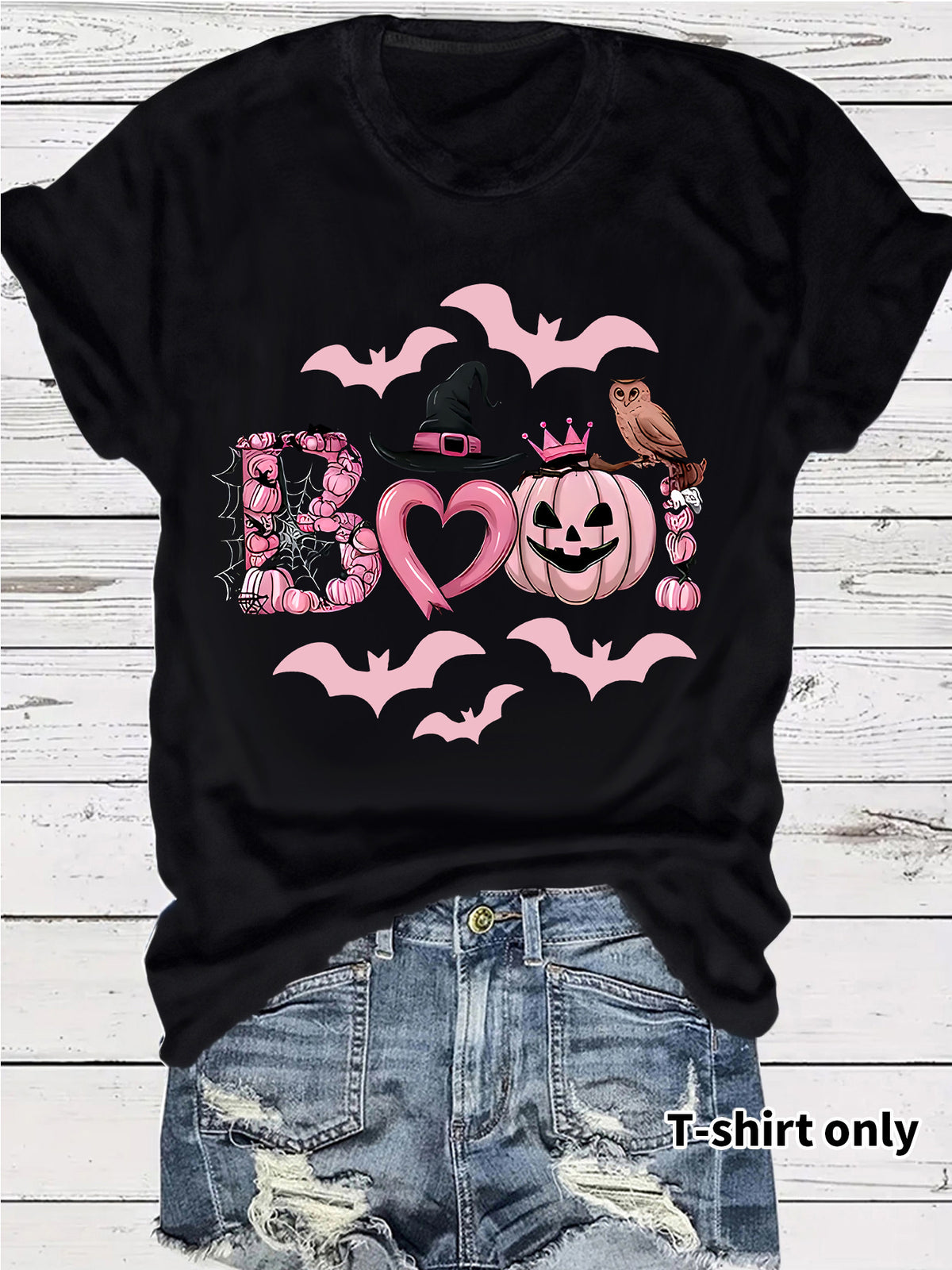 Halloween Graphic Print T-Shirt – Streetwear Style, Short Sleeve, Sizes S–XXL