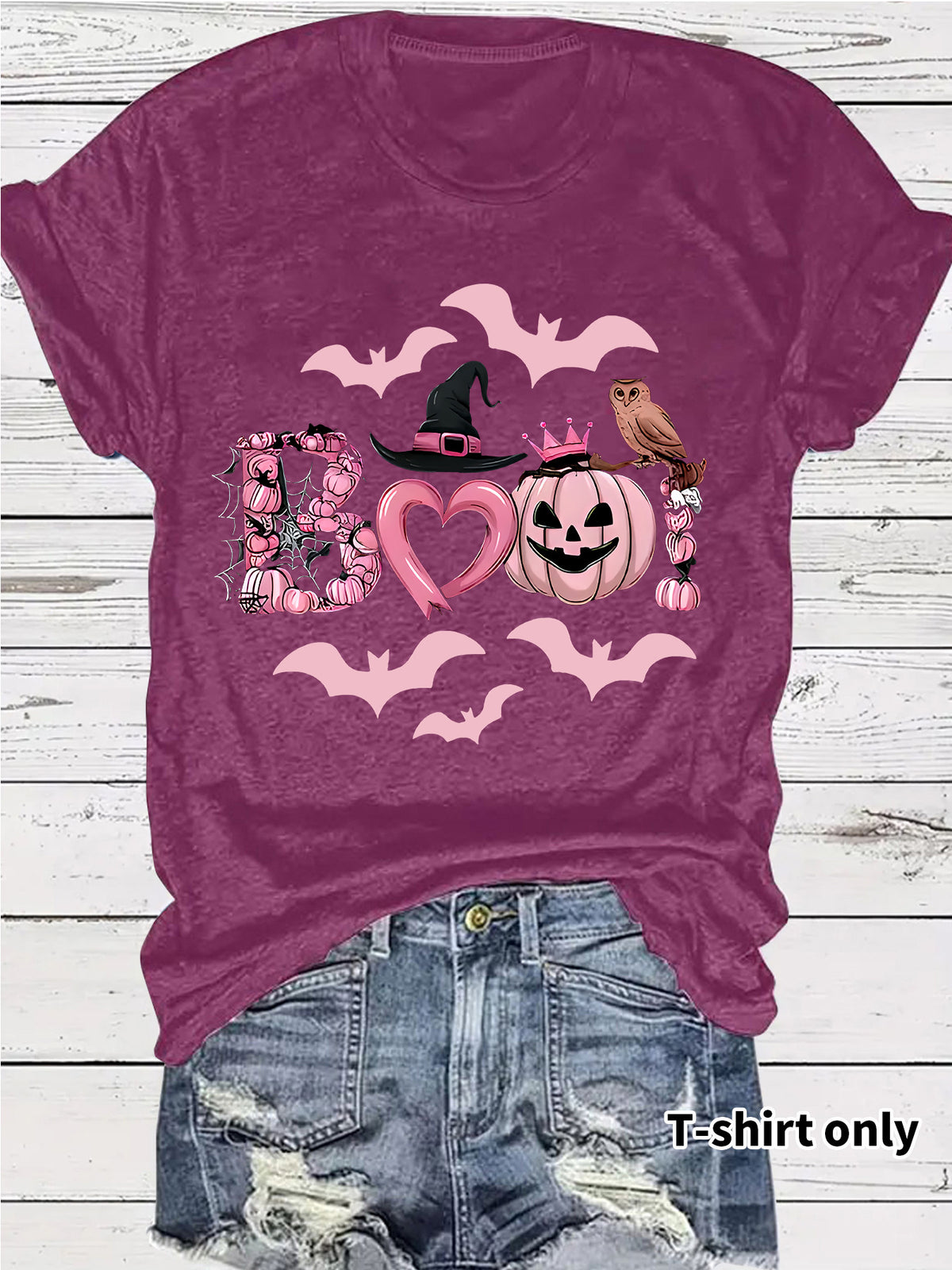 Halloween Graphic Print T-Shirt – Streetwear Style, Short Sleeve, Sizes S–XXL