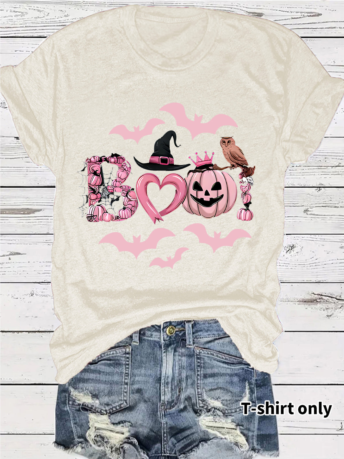 Halloween Graphic Print T-Shirt – Streetwear Style, Short Sleeve, Sizes S–XXL