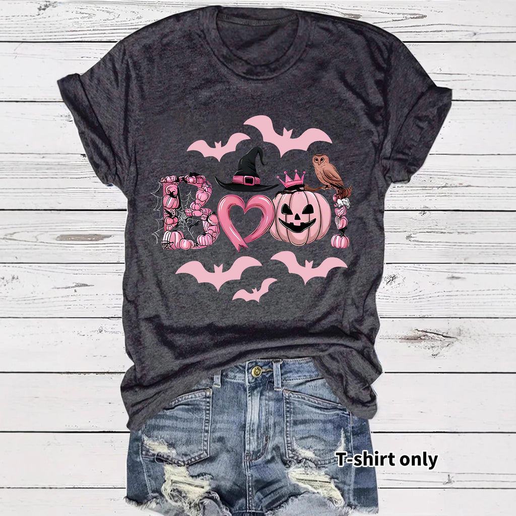 Halloween Graphic Print T-Shirt – Streetwear Style, Short Sleeve, Sizes S–XXL