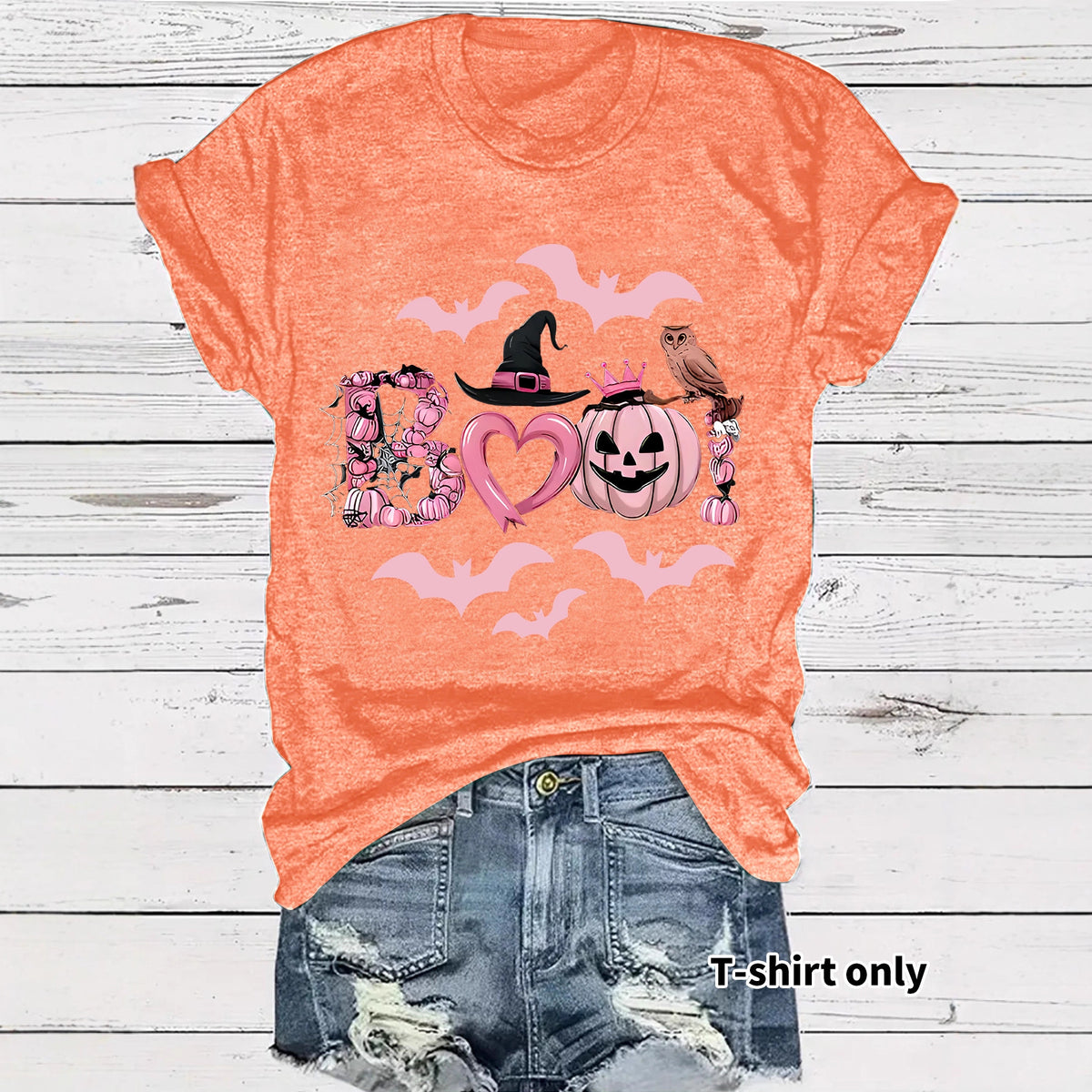 Halloween Graphic Print T-Shirt – Streetwear Style, Short Sleeve, Sizes S–XXL