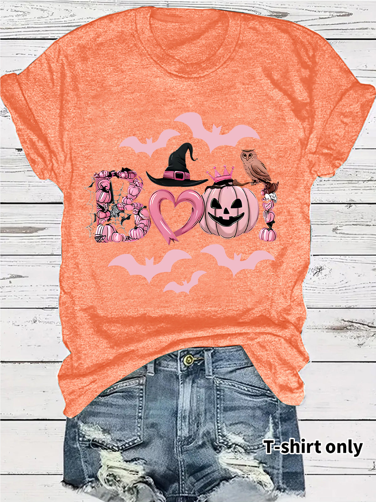Halloween Graphic Print T-Shirt – Streetwear Style, Short Sleeve, Sizes S–XXL
