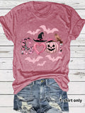 Halloween Graphic Print T-Shirt – Streetwear Style, Short Sleeve, Sizes S–XXL